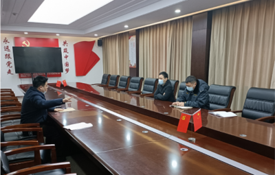 绍兴市生态环境局上虞分局局长胡四海一行到浙江m88官网开展“三服务”工作